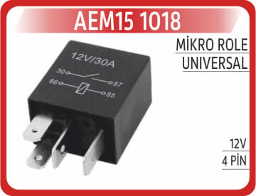 Mikro Role 12V 4Pin AEM15 1018