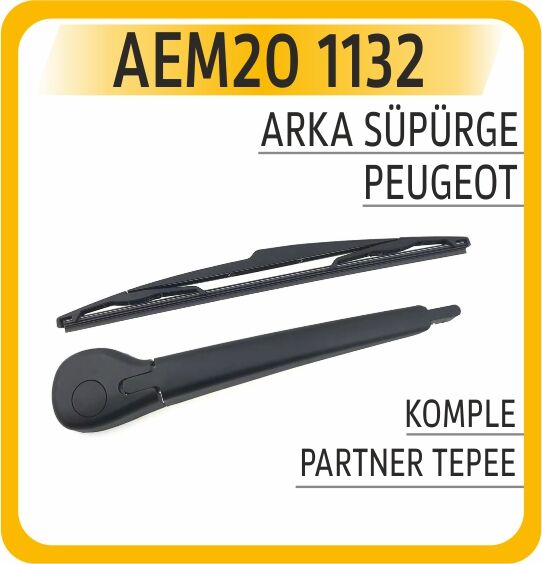 Arka Silecek Kolu Süpürgesi Komple Peugeot Partner Tepee-Cıtroen Berlıngo 96> AEM20 1132