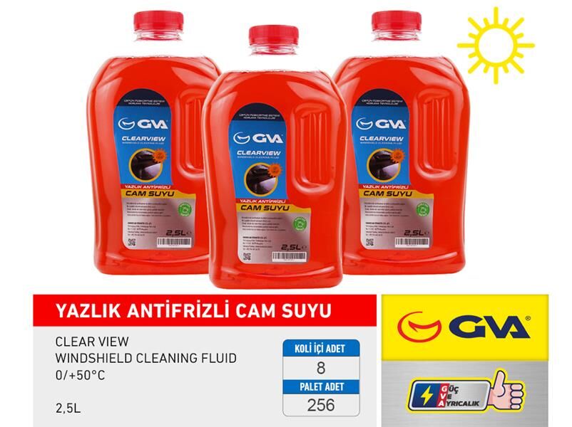 Cam Suyu 2.5 Lt Yazlık Antifrizli 0/ 50C GVA 9910311