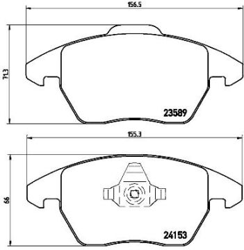 Ön Balata C4 Pıcasso 06 >11 > P5008 1.6 16V-2.0 16V-2.0 Hdı 08 >12 >P3008 12 > Ds4 11 > Ds5 12 > BREMBO P61076