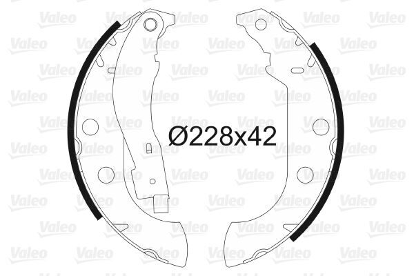 Arka Pabuç Balata Xsara 1.4Hdi 1.6 1.8 1.5D 98-05 306 1.6 1.8 94-01 405 92-95 Gs8657 228X42 VALEO 562059