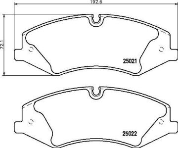 Fren Balatası On Land Rover Defender L663 L319 L462 Range Rover L322 L405 L320 L494 L560 BREMBO P44024