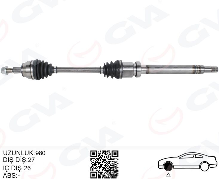Komple Ön Aks Sağ Connect 14> 1.6 Tdcı GVA 4433154