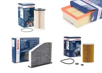 Volkswagen Golf 6 1.6 TDI Periyodik Bakım Filtre Seti Bosch Marka N0008 - R2397 - P7023