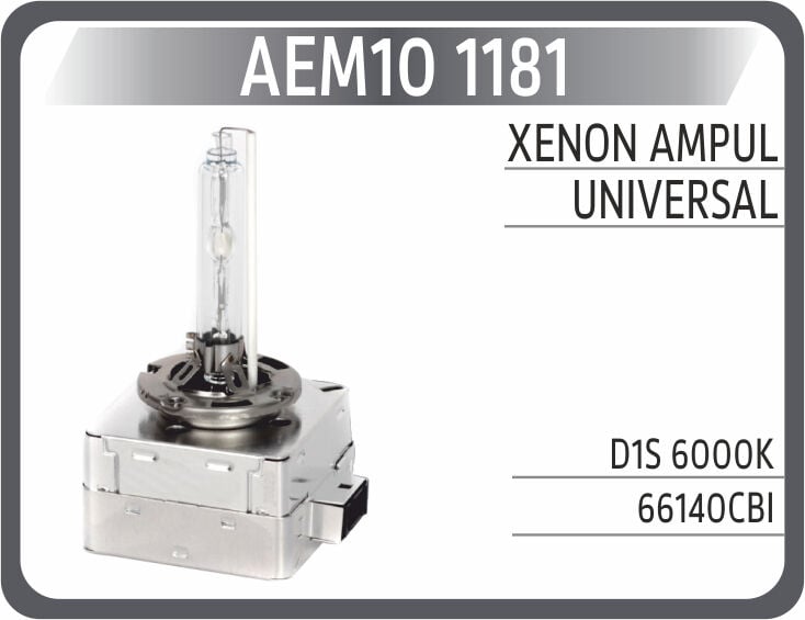 Xenon Ampul D1s 6000K AEM10 1181