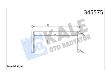 Klima Kondenseri Trafıc Iıı-Vıvaro Iıı 1.6 Dci-Cdti 14 > Al/Al KALE 345575