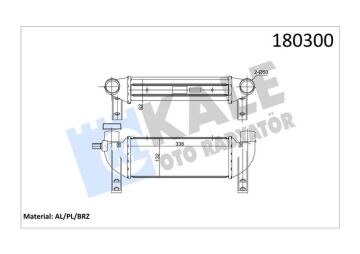 Turbo Intercooler Radyatoru Connect 1.8Tdcı 02>06 KALE 020CAC060
