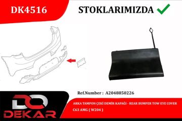 Cekı Demırı Kapagı Arka Mercedes C-Class W204 DEKAR DK4516