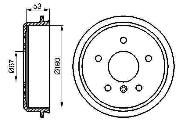 Fren Kampanası Mercedes A-Class W168 97>04 BOSCH 0986477096
