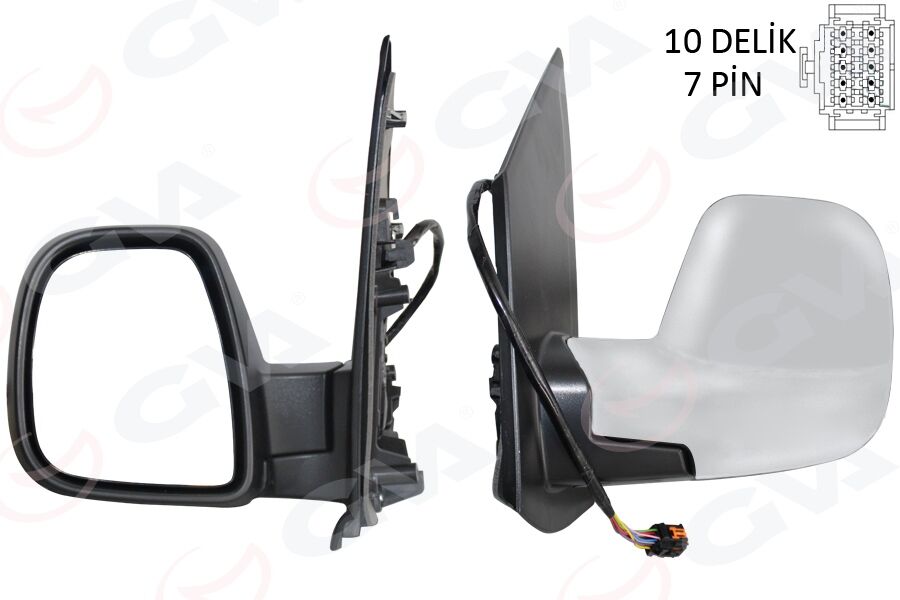 Dış Dikiz Aynası Sol Opel Vıvaro C 19> Zafıra Lıfe 19> Peugeot Expert 16> Traveller 16> Cıtroen Jump Y 16> Spacetourer 16> Toyota Proace 16> Elektrikli Astarlı Rezistanslı Otomatik Açma Kapama Katlanı GVA 1090237