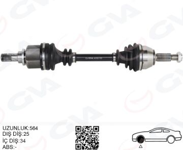Ön Aks Komple Sol Ford Fıesta Vı 1.0 Ecoboost 14> B-Max 14> 1.6Tı GVA 4437021