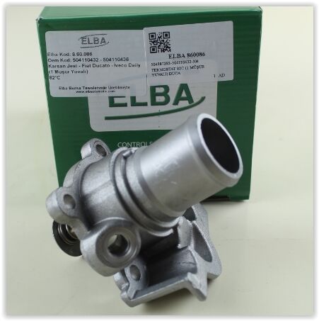 Termostat 82 C Fıat Ducato 06>14 Ducato 15> Iveco Daıly Iv 06>11 Daıly V 11>14 Daıly Vı 14>21 2.3D Mjet 2.3 Jtd F1a ELBA 860086