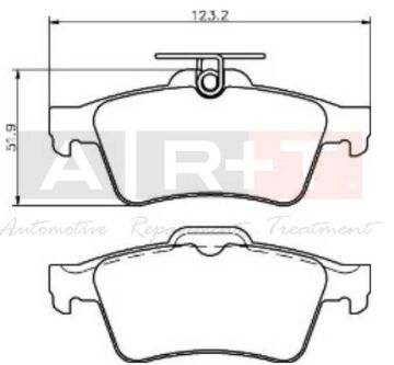 Arka Balata Focus Iı Cmax 03> Connect 02> Laguna Iıı 07> Opel Vectra C 02> Sıgnum 03> Cıtroen C5 08> Peugeot P508 10>18 ART A03.1958