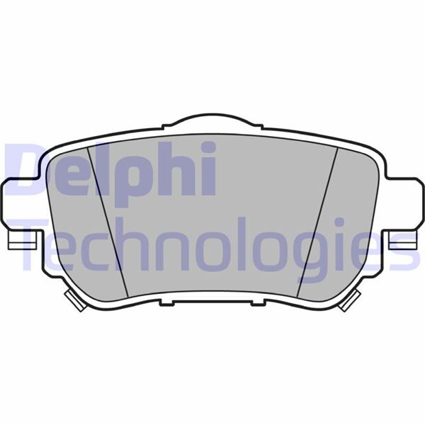 Arka Fren Balata Renault Kadjar 15> Koleos Iı 18> / Nıssan Qashqaı 1.6L Dci R9m Dizel 11-> / X-Traıl 1.6L Dci T32 12-> DELPHI LP3145