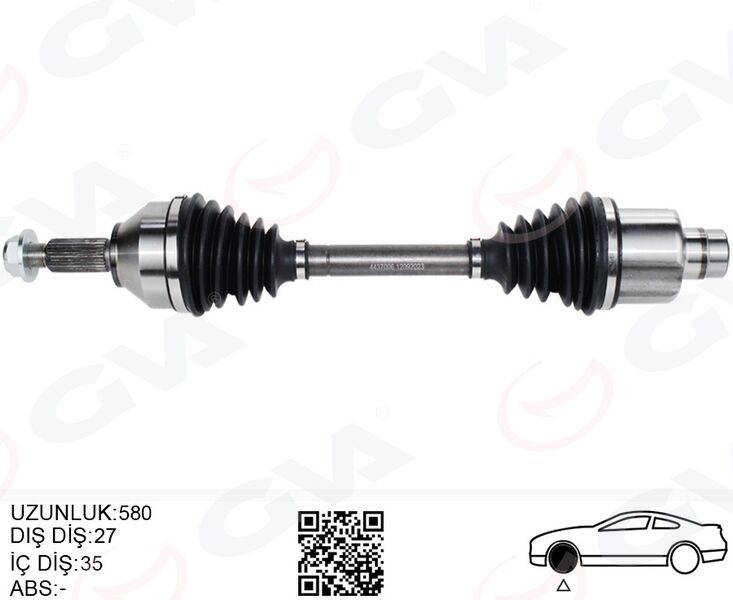 Ön Aks Komple Sağ Ford Mondeo Iıı 1.8 -2.0 16V 00>07 GVA 4437006