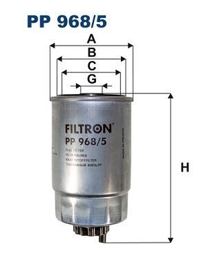 Yakıt Filtresi Fıat Freemont 11>15 Dodge Calıber 10> Jeep Compass 11> Patrıot 11>17 2.0 Jtd 2.2 Jtd 2.8 Jtd FILTRON PP968.5
