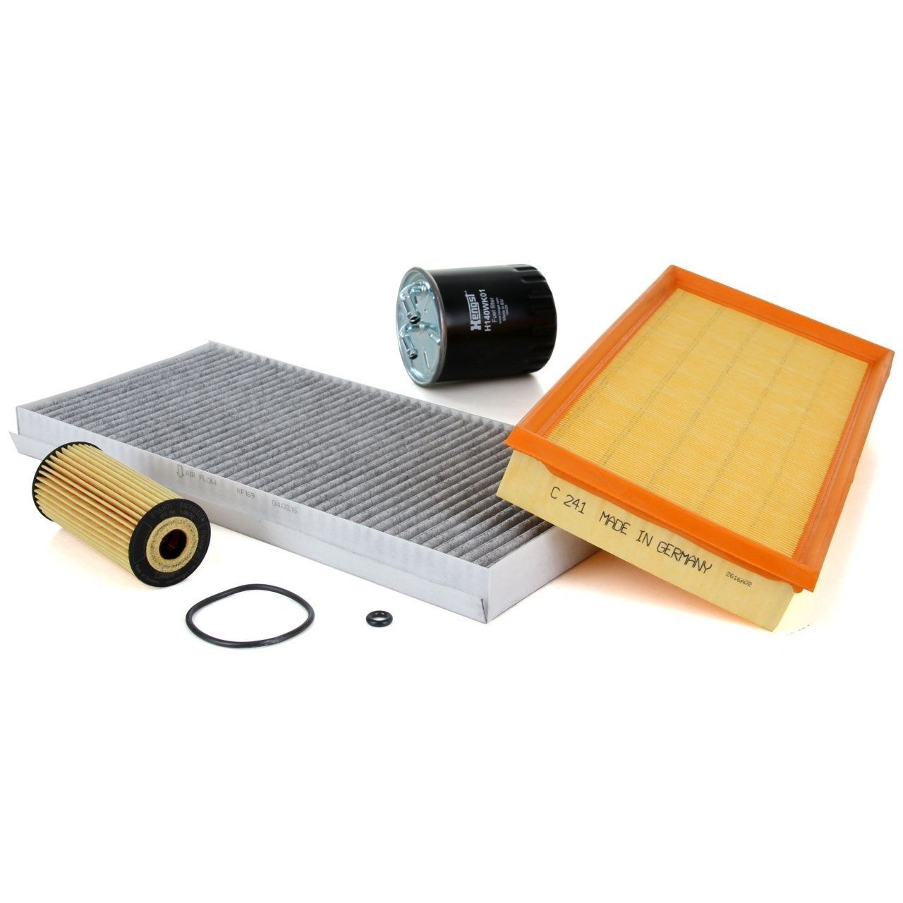 Mercedes W245 Kasa B200 CDİ Periyodik Bakım Filtre Seti Hengst Marka E16H01D51, 1457433594, H140WK01, WPK716