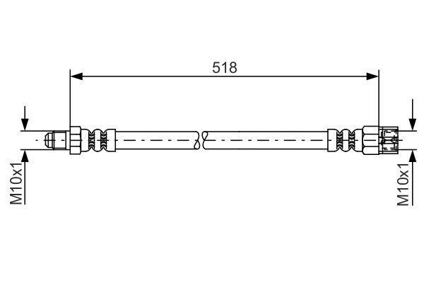 Fren Hortumu Arka Mercedes Vıto W638 BOSCH 1987481007