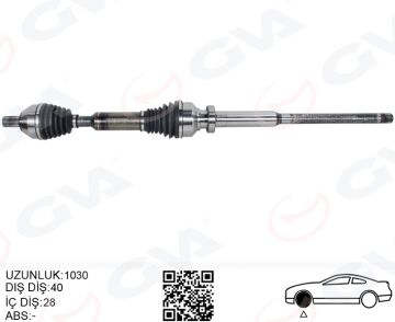 Ön Aks Komple Sag Volvo Xc60 2.4 D 10>61 Xc60 I 2.0 T Otom. 09>12 Xc60 I D3 / D4 10>14 Xc60 I Suv T6 Awd 14> GVA 4499162