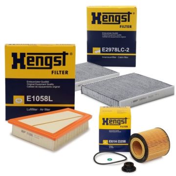 Bmw F10 Kasa 520i Periyodik Bakım Filtre Seti Hengst Marka E61HD258 - E1058L - E2978LC2