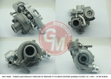 Turbosarj Renault Megane Iıı 09> Scenıc Iıı 09> Nıssan Juke 10>19 Qashqaı Iı 13> Mercedes Om607 W176 W246 C117 X117 W415 X156 1.5Dci K9k 110 Bg Euro 5 GUA 40491
