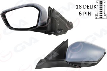 Dış Dikiz Aynası Sol Opel Astra L 22> Peugeot P308 22> Manuel Katlanır GVA 1090107