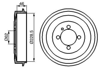 Fren Kampanası Bmw E30 BOSCH 0986477039