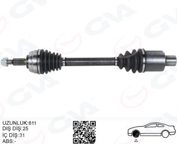 On Aks Sag Komple Dacıa Duster 10> 4X4 6İleri GVA 4419008