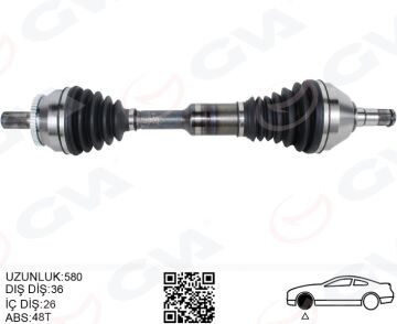 Ön Aks Komple Sol Volvo Xc90 02> Abs Lı GVA 4499167
