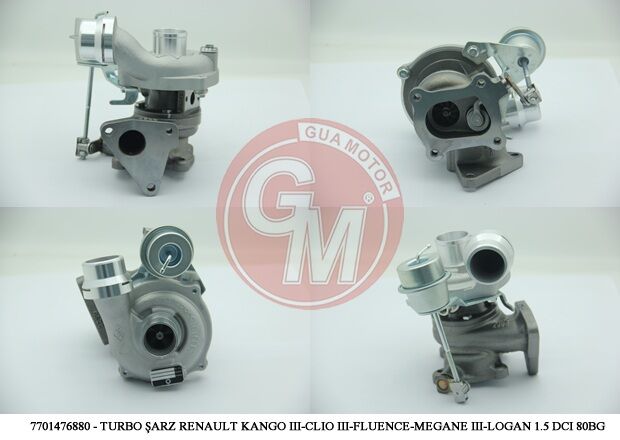 Turbo Şarj Renault Kango Dacıa Logan Logan Mcw 1.5 Dcı 80-85Bg GUA 40610