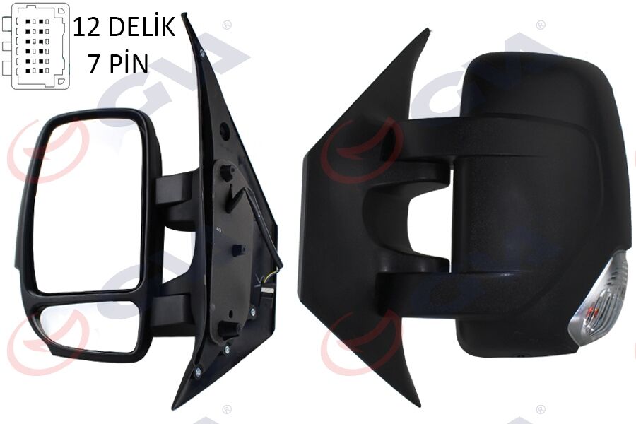 Dış Dikiz Aynası Sol Master-Movano 10> Elektrikli Isıtmalı Sinyalli Konveks Sol L Vm-971Ehl GVA 1019266