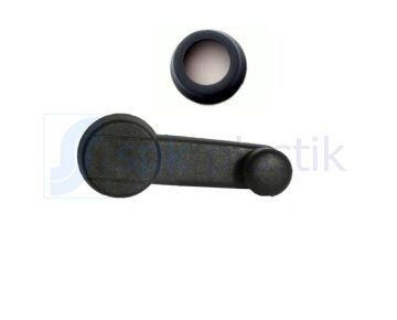 Cam Açma Kolu Pullu Siyah R9-R12-Toros SPK 164-S