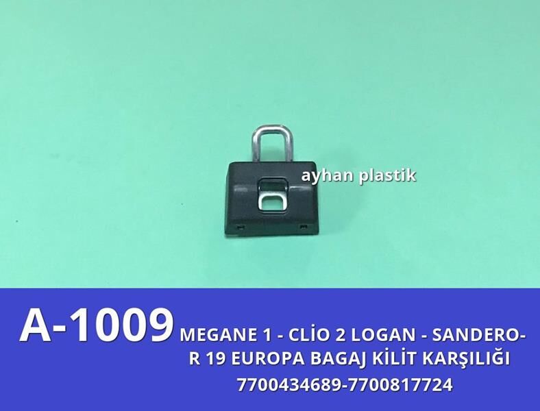 Bagaj Kilit Karşılığı R19 Europa-Megane 1-Clıo 2-Logan-Sandero AYHAN A1009