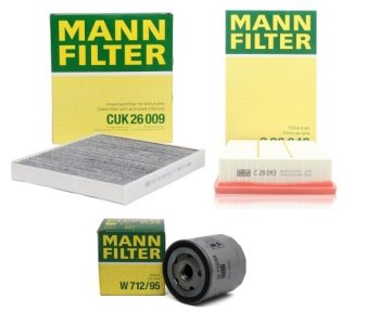Audi Q2 35 TFSI Filtre Bakım Seti Mann Marka CUK26009 - C28043 - W71295