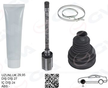 Aks Mılı Ön İç Sağ Bmw F10 F12 F13 F06 Xdrıve Sanzıman Tarafı Uzunluk-> 485Mm GVA 4499114