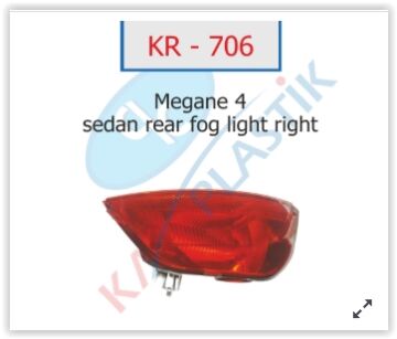 Arka Sis Far Lambası Sağ Mgn 4 Sedan Model KAYA KR706
