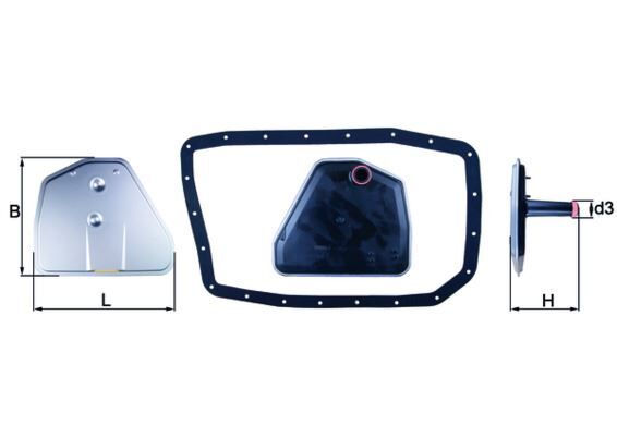 Otomatık Sanzıman Yagı Fıltre Setı Bmw E65 E66 E67 E83 E53 E70 E71 E72 MAHLE HX162D