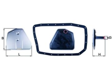 Otomatık Sanzıman Yagı Fıltre Setı Bmw E65 E66 E67 E83 E53 E70 E71 E72 MAHLE HX162D