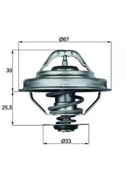 Termostat 92 C Bmw M40 M42 M50 M52 E36 E34 E39 E38 MAHLE TX28.92D