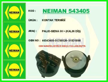 Kontak Termiği Palıo-Sıena 00 > Kalın Diş NEIMAN 543405