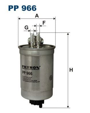 Yakıt Filtresi Doblo-Palıo-Sıena-Punto Iı 1.9D 11/00> FILTRON PP966
