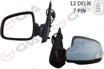 Dış Dikiz Aynası Sol Symbol-Sandero 13> Elektrikli Isıtmalı Sinyalli Astarlı Konveks 7 Fiş Vm-6129Ehpl GVA 1014261