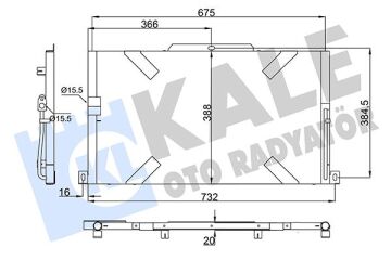 Klıma Radyatoru Dt244 Dt224 Defender L316 07>16 KALE 358765