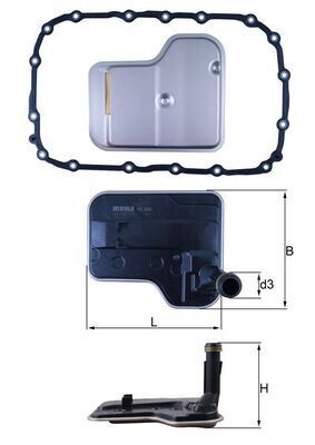 Otomatık Sanzıman Yagı Fıltre Setı Bmw E81 E82 E87 E88 E90 E91 E92 E93 E84 E83 MAHLE HX240D