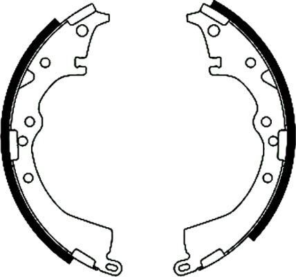 Arka Kampana Pabuç Balata Toyota Hılux 2.4L 2L-T Ln145 4X2 98-04 / Vıgo 2.5L 2Kdftv Kun15 4X2 05-> BOSCH 0986487744