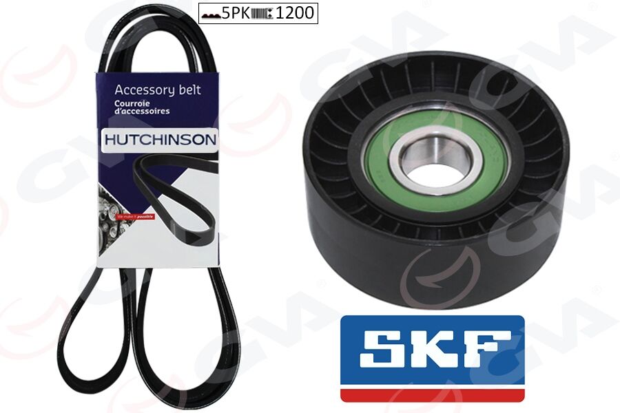 Alternatör Gergi Kiti Kütüksüz Renault Clıo Iı 98>05 Kangoo 01> Megane Iı 02>08 Modus 04> 1.4 16V- 1.6 16V-1.5Dci 5Pk1200 GVA 59A1106