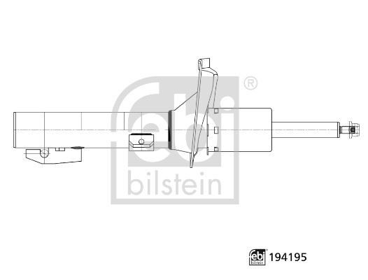 Amortisör Ön Transit V347/V348 06> Sag/Sol Gazlı FEBI 194195