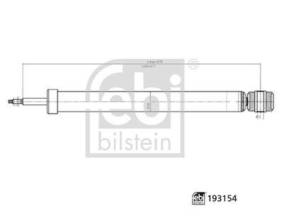 Amortisör Arka Ford Fiesta 08> FEBI 193154