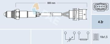 Oksijen Sensörü Astra G-Corsa C-Vectra B 1.4-1.6 Z16xe-Z14xe Egsoz Borusuna FAE 77157