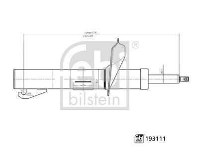 Amortisör Ön Sağ Ford Connect 02> FEBI 193111